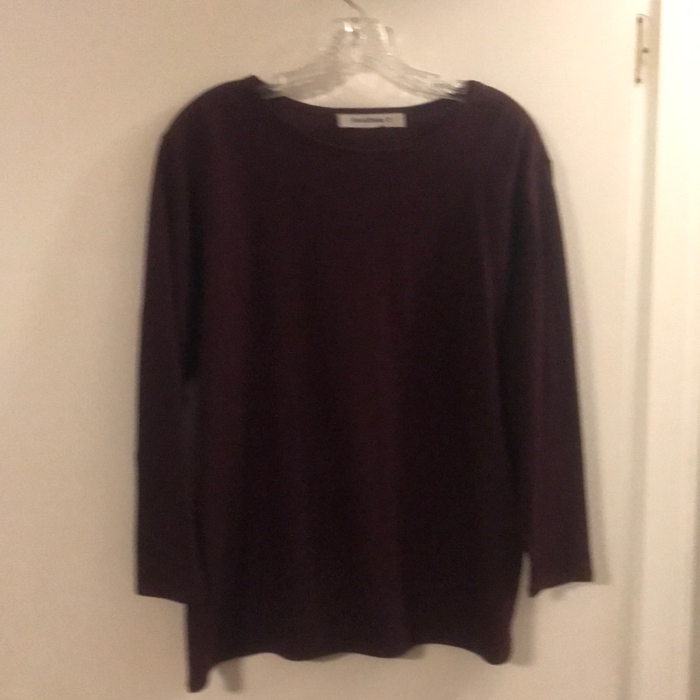 Hino & Malee  deep wine color sweater
